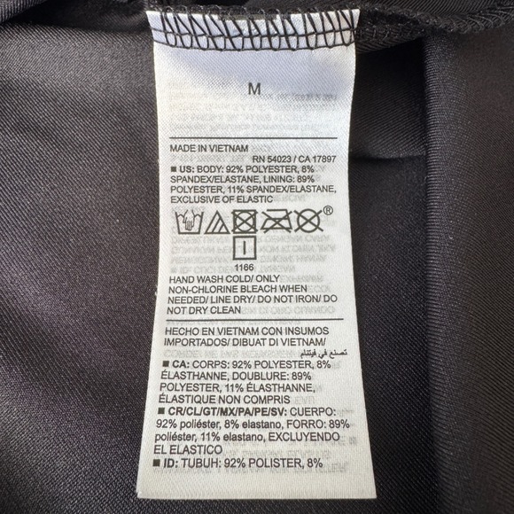 Old Navy Women's Babydoll Black Gray Tribal Print V-Neck Dress Size Medium Boho - Picture 7 of 13